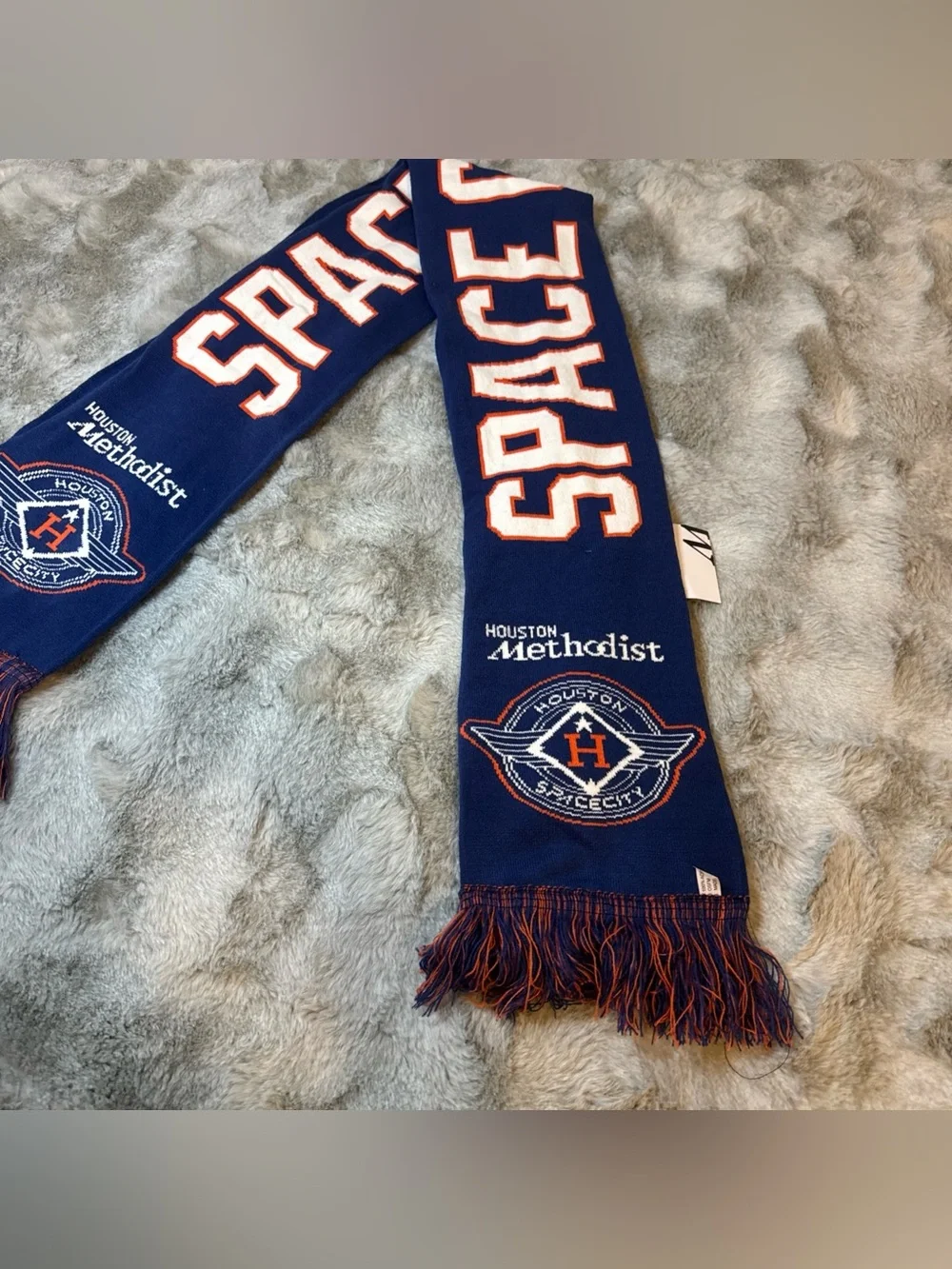 Houston Astros Space City Scarf - Navy with Orange & White-0527